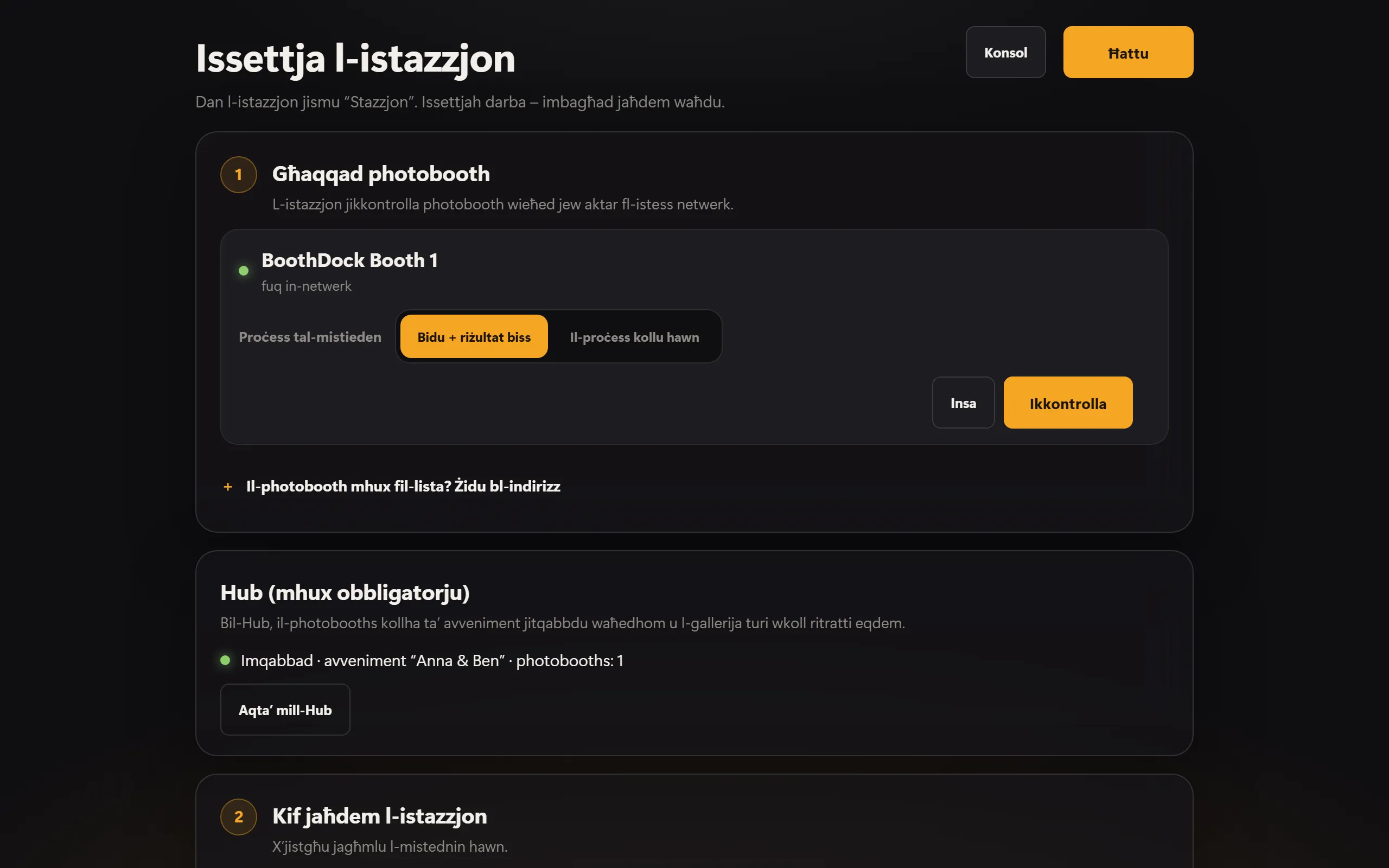 L-issettjar tal-istazzjon: box imqabbda u Hub
